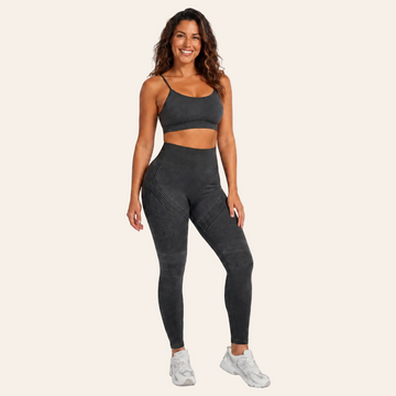 Textured High-Waist Leggings